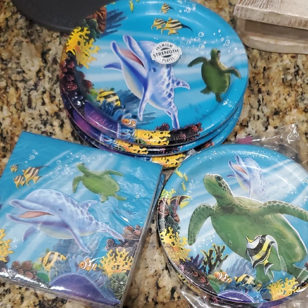 Underwater Adventure Disposable Tableware Set